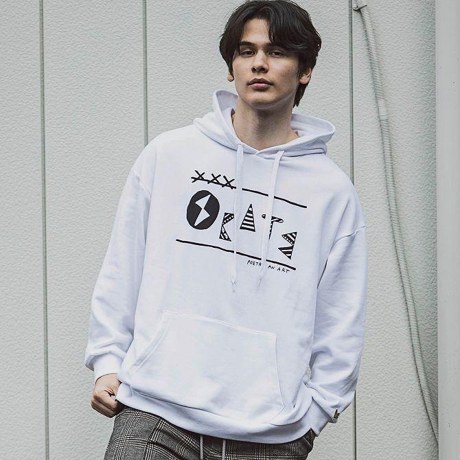 パーカー・フーディ Mark Gonzales GONZ VARSITY REVERSE SWEAT HOODIE Mark Gonzales マーク ゴンザレス スウェット プルオーバー