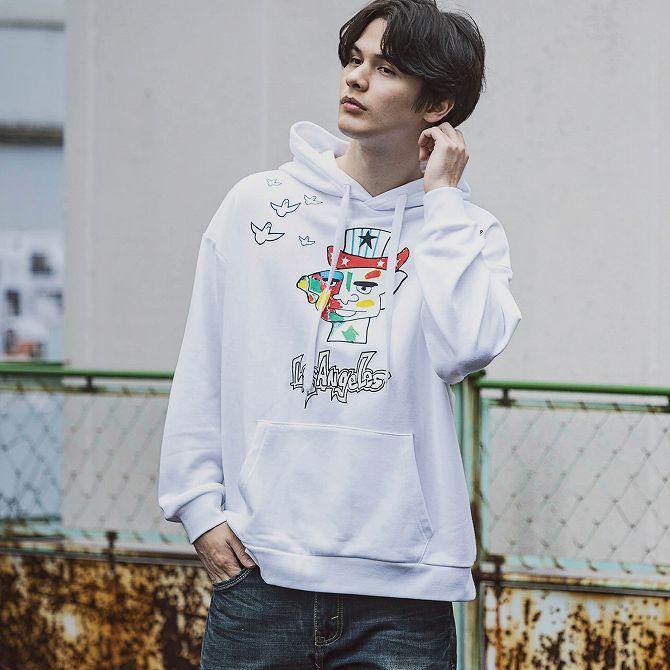 パーカー・フーディ Mark Gonzales GONZ VARSITY REVERSE SWEAT HOODIE Mark Gonzales マーク ゴンザレス スウェット プルオーバー