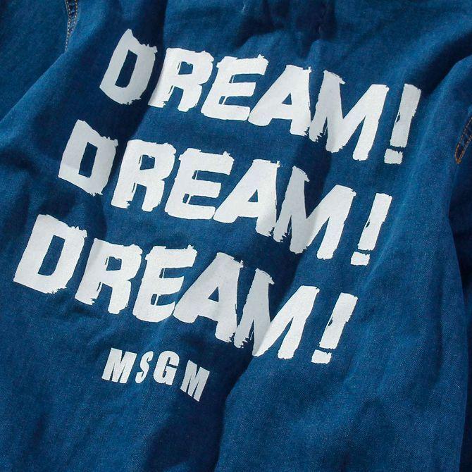 Msgm エムエスジーエム デニム ジップアップ バックプリント パーカー カットソー ブランド 子供服 こども服 おしゃれ かっこいい かわいい キッズ Msgm Spaccio スパッチョ 公式ストア 通販 Yahoo ショッピング