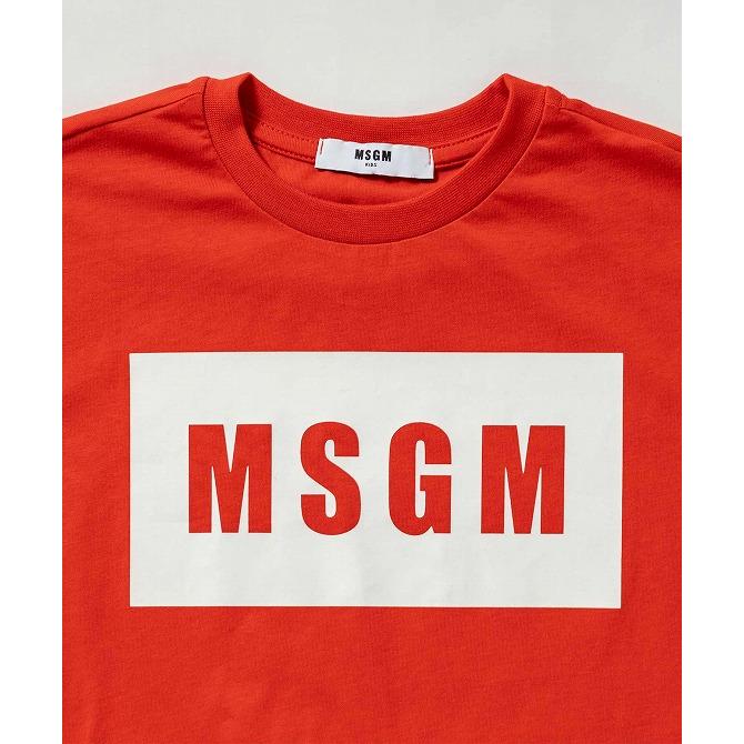 MSGM エムエスジーエム ブランドロゴ 半袖 Tシャツ カットソー 女の子 