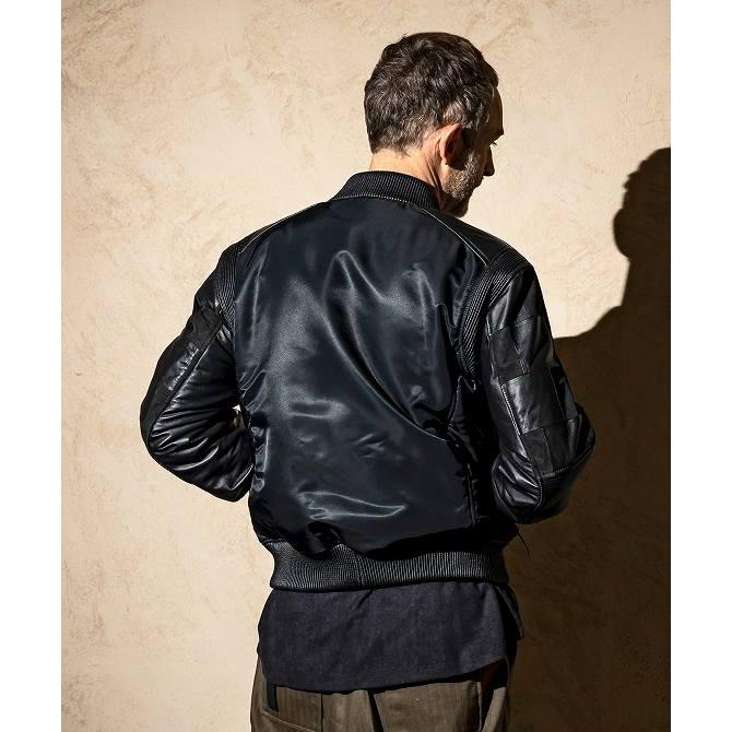 C DIEM（カルペディエム） パッチワーク レザー ハイブリット Ma-1