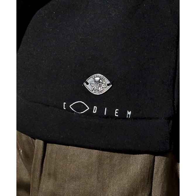 C DIEM カルペディエム レザー パイピング モックネック シャツ C DIEM カルペディエム レザー パイピング モックネック シャツ