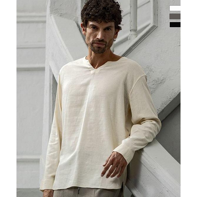 シーディーエム バイ カルぺディエム（CDM BY CARPEDIEM）/C DIEM キーネックロングスリーブTシャツ C DIEM（カルペディエム） キーネック ロングスリーブ Tシャツ 長袖