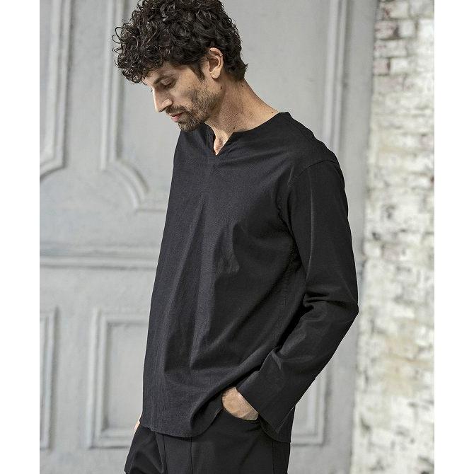 C DIEM（カルペディエム） キーネック ロングスリーブ Tシャツ 長袖