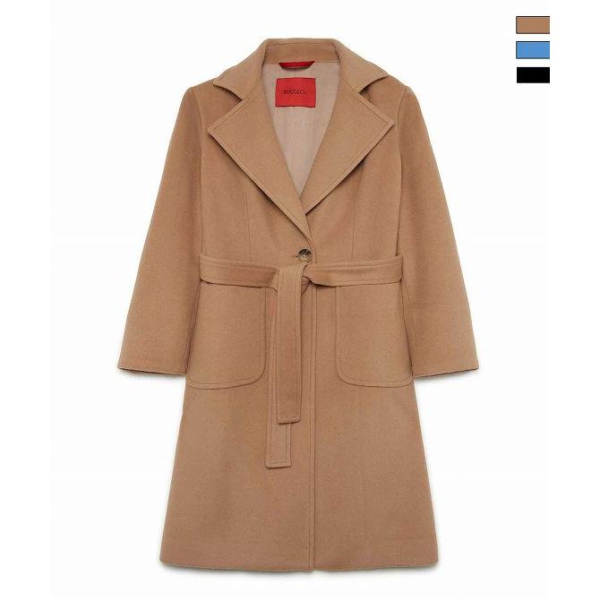 【クリーニング済】MAX&Co. （マックスアンドコー）チェスターコート Max&Co.（マックスアンドコー） マックス アンド コー ベルト付き