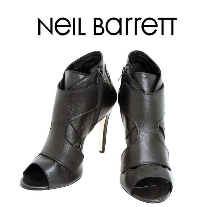 NEIL BARRETT（ニールバレット） レザーブーティー(ブラック)/ショート 