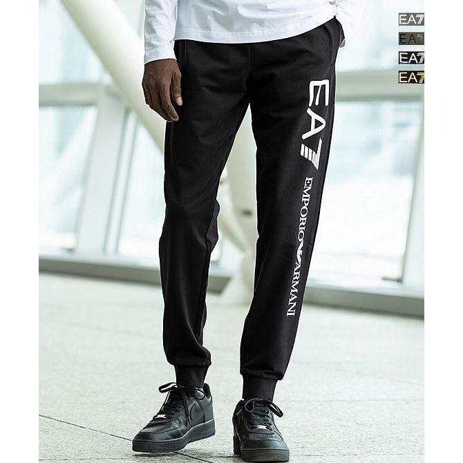 新品未使用 エンポリオアルマーニ スウェットパンツ ジョガーパンツ 黒×シルバー EMPORIO ARMANI - エンポリオアルマーニ ジョガーパンツ ボトムス