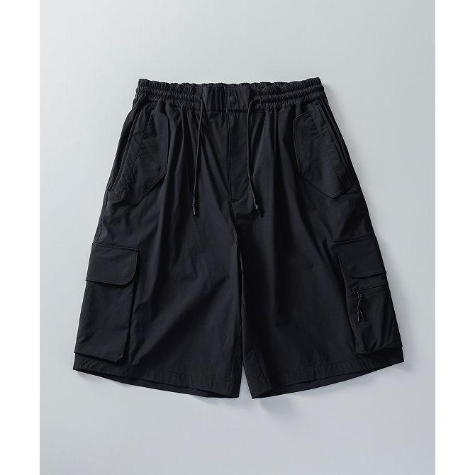 本革　レザー　カーゴ　ショーツ　ブラック　ジョンブル　Lサイズ　ワイド　裏原 レザーカーゴショーツ / Leather Cargo Shorts（カーゴパンツ）｜PRANK