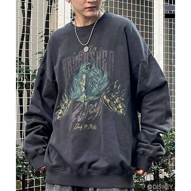 イルズ（ILLS）/ILL’Sディズニーヴィランズ ヴィンテージライクレトロプリントスウェットユニセックス ILL'S イルズ Disney ディズニー VILLAINS ヴィランズ ビッグ