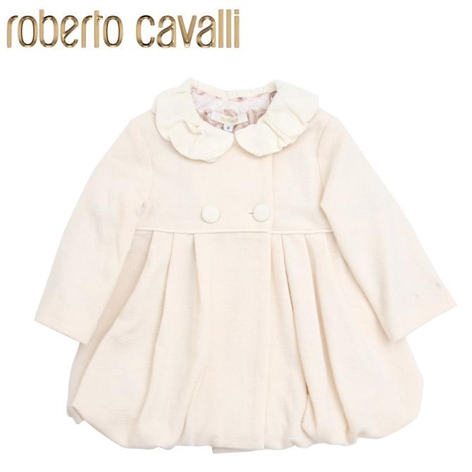 高知インター店 Roberto Cavalli ロベルト カヴァリ バックリボンデザインキッズウールコート クリーム 子供服 女の子 T T4450 102wh子供 ブランド 人気 信頼 Www Muslimaidusa Org