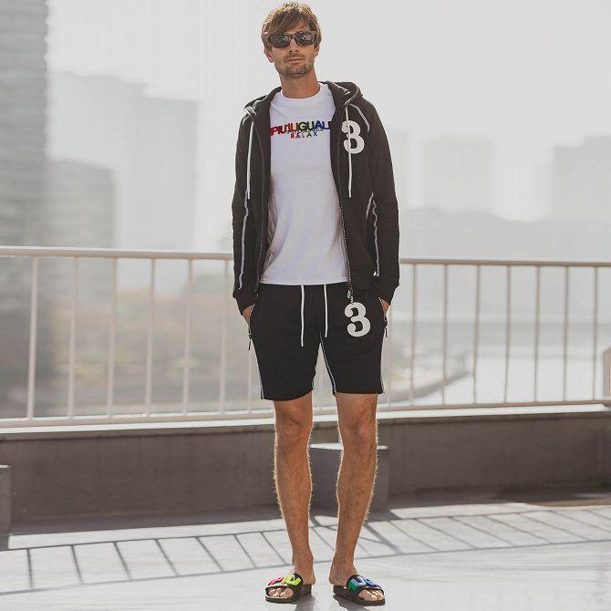 1piu1uguale3 Relax ウノピゥウノウグァーレトレ ラインストーンジップ 刺繍ロゴ ハーフパンツ メンズ セットアップ かっこいい おしゃれ ブランド ウノピュウ Usb Spaccio スパッチョ 公式ストア 通販 Yahoo ショッピング