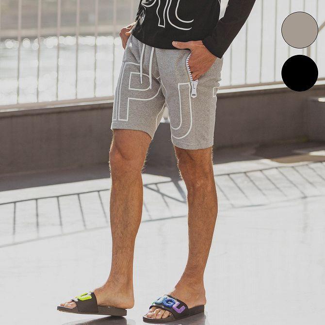 1piu1uguale3 Relax ウノピゥウノウグァーレトレ ビッグファスナー ハイデンシティ ロゴ ハーフパンツ メンズ セットアップ おしゃれ ブランド ウノピュウ 国内送料無料