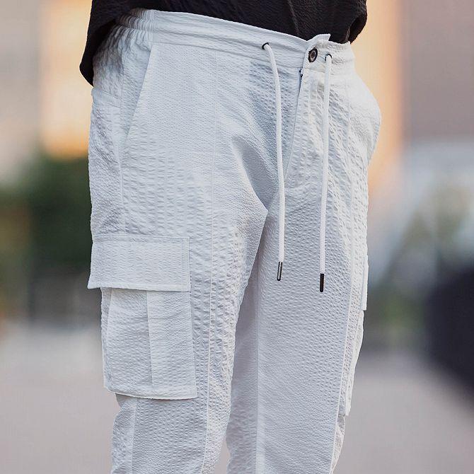 最愛 ウノピュウ ブランド おしゃれ かっこいい ズボン ボトムス メンズ カーゴパンツ シアサッカー ウノピゥウノウグァーレトレ Relax 1piu1uguale3 6月号掲載 直営店 Web限定 Leon ボトムス パンツ