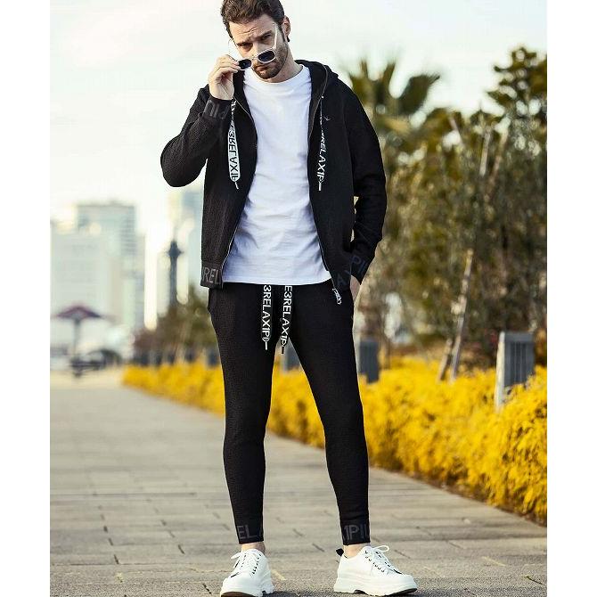 1PIU1UGUALE3 RELAX ジャガードニットパーカーパンツセットアップ 1PIU1UGUALE3 RELAX ウノピゥウノウグァーレトレ リラックス