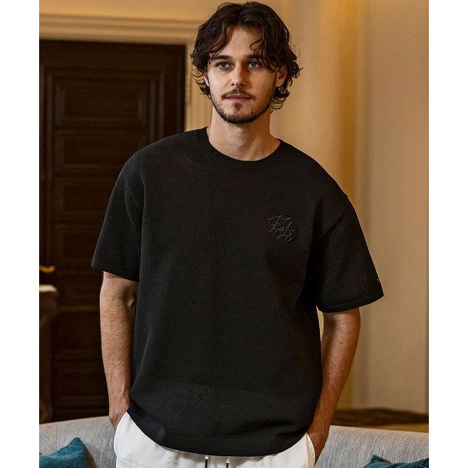 未使用品！1PIU1UGUALE3 半袖　Tシャツ　ブラック 1PIU1UGUALE3 RELAX ウノピゥウノウグァーレトレ リラックス ロゴ