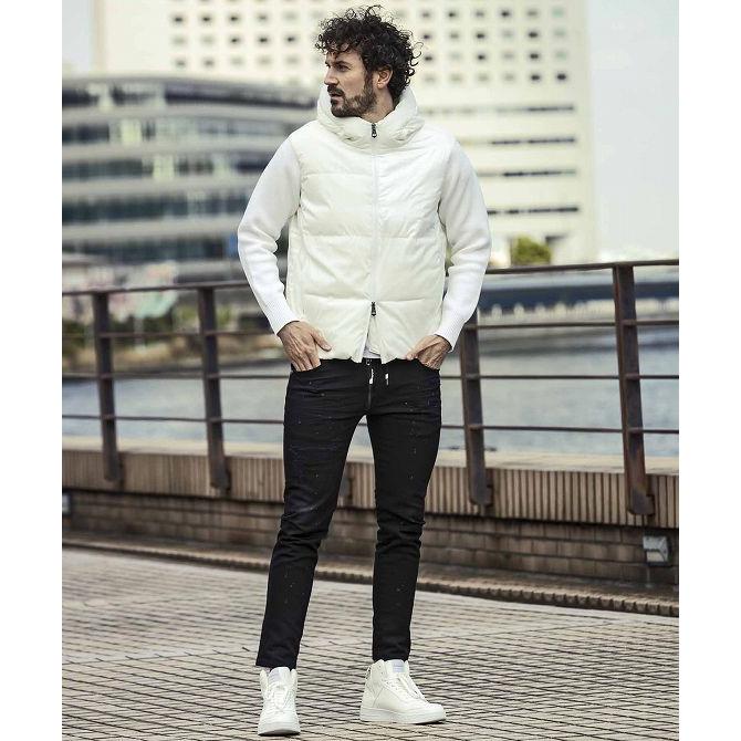 1PIU1UGUALE3 RELAX ニットスリーブライトパデッドジャケット 1PIU1UGUALE3 RELAX ニットスリーブライトパデッドジャケット