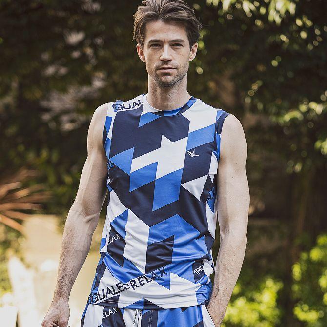 1piu1uguale3 ノースリーブ 1PIU1UGUALE3 GOLF - 【レディース】 NO SLEEVE MOCK / ブランドロゴ