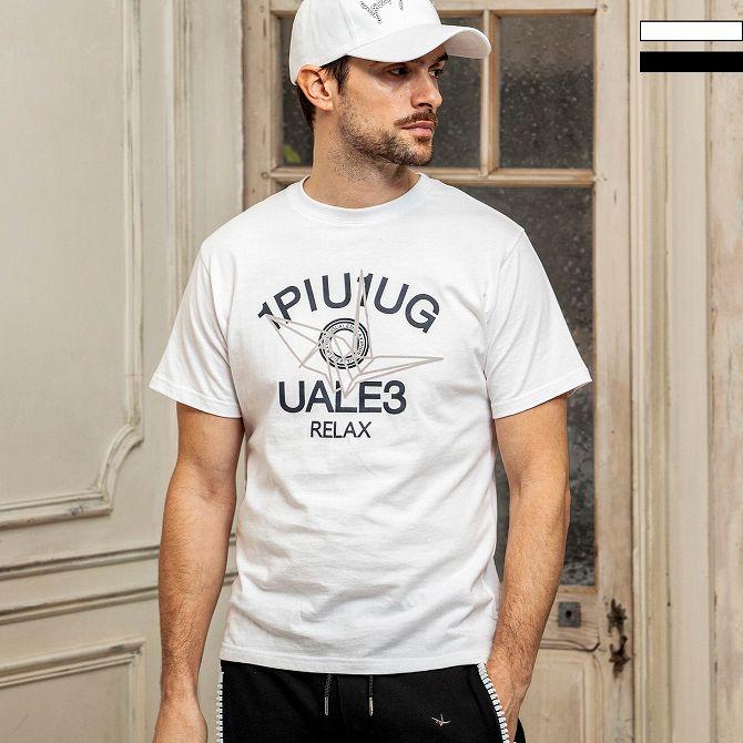 新品1piu1uguale3golf×miura三浦技研/半袖Tシャツ/グレー7 1PIU1UGUALE3 RELAX ウノピゥウノウグァーレトレ 総柄ロゴモック