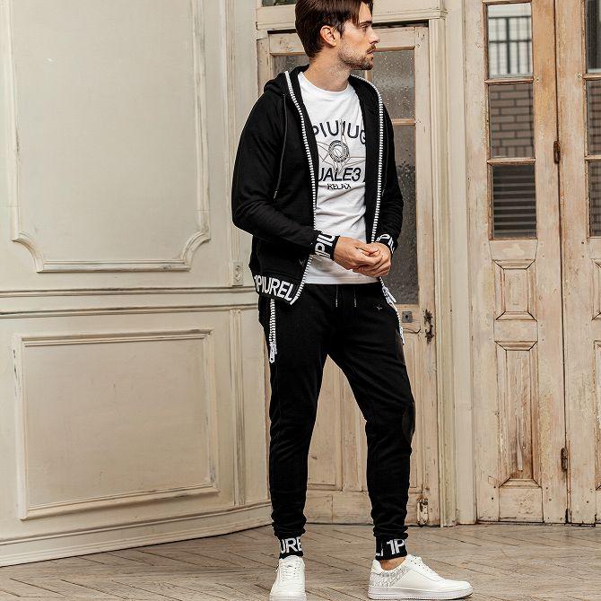 ウノピゥウノウグァーレトレ　サイズ7　ロゴ　モックネックシャツ　スカル　折り鶴 1PIU1UGUALE3 RELAX ウノピゥウノウグァーレトレ 折り鶴×ロゴ