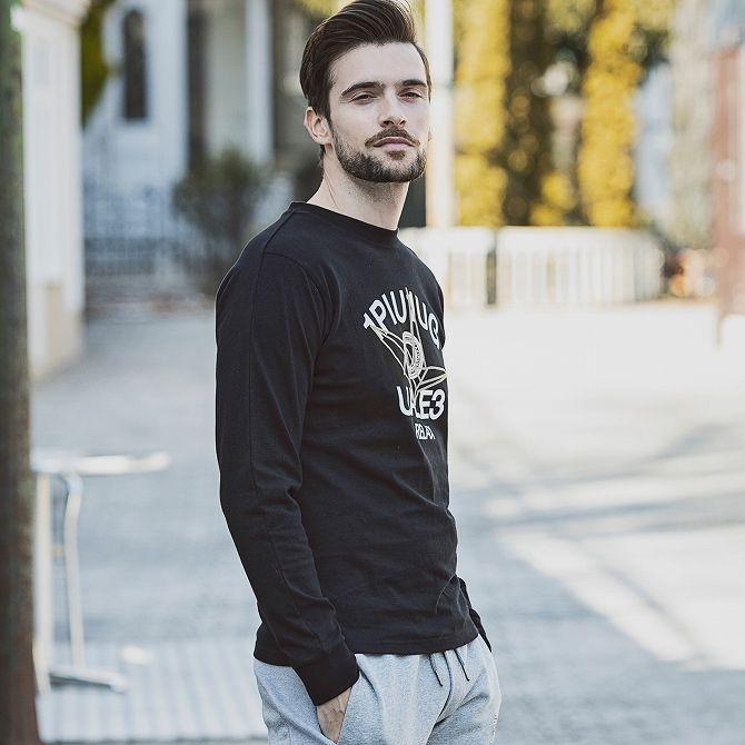 ウノピゥウノウグァーレトレ　サイズ7　ロゴ　モックネックシャツ　スカル　折り鶴 1PIU1UGUALE3 RELAX ウノピゥウノウグァーレトレ 折り鶴×ロゴ