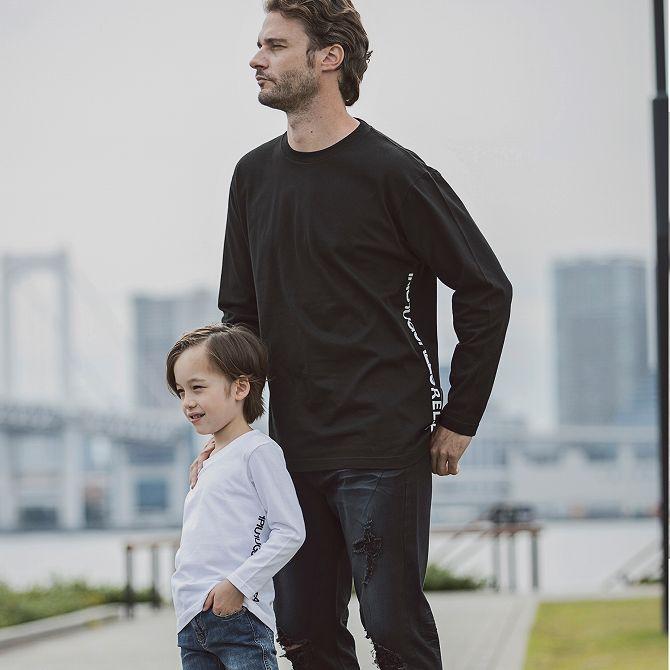 1PIU1UGUALE3 RELAX ウノピゥウノウグァーレトレ サイドロゴプリント