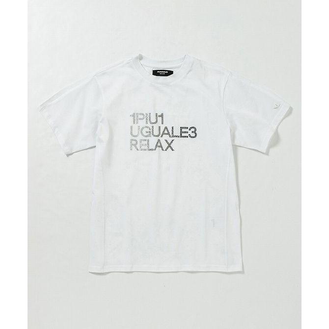 1PIU1UGUALE3 RELAX ウノピゥウノウグァーレトレ リラックス ラインストーンロゴ半袖Tシャツ メンズ ウェア ウノピュウ ウノピュー ウノピゥ 1piu1｜spaccio-online｜03
