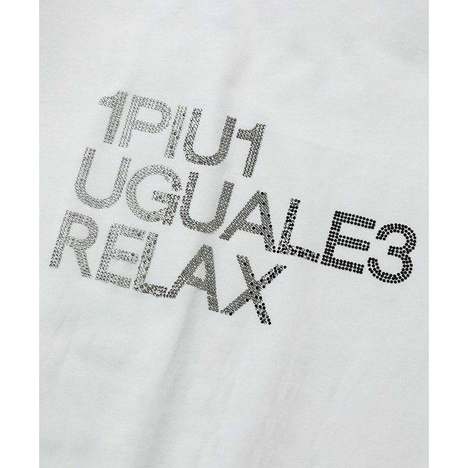 1PIU1UGUALE3 RELAX ウノピゥウノウグァーレトレ リラックス ラインストーンロゴ半袖Tシャツ メンズ ウェア ウノピュウ ウノピュー ウノピゥ 1piu1｜spaccio-online｜16