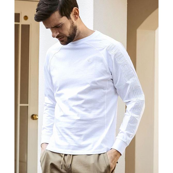 1PIU1UGUALE3 RELAX ウノピゥウノウグァーレトレ リラックス 袖ロゴ