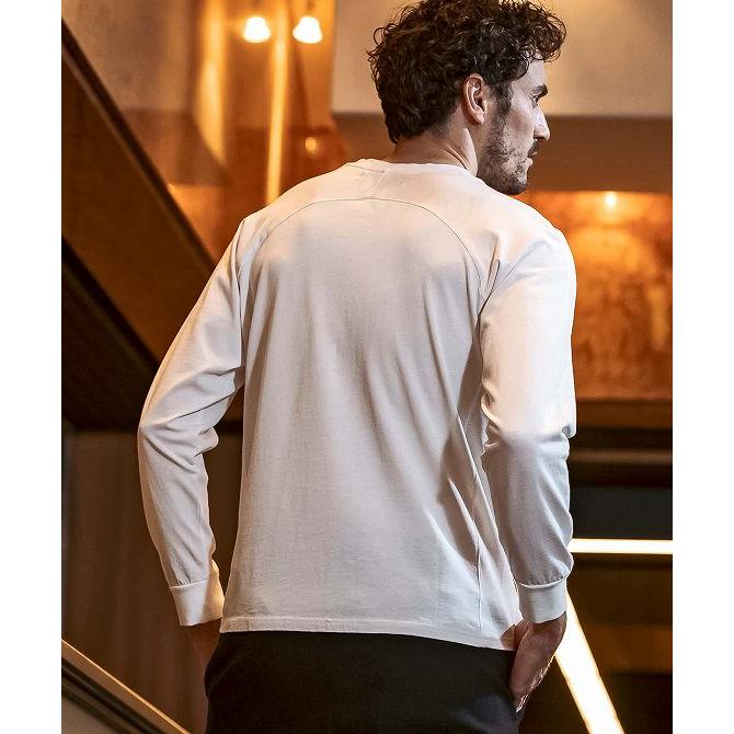 1PIU1UGUALE3 長袖ストレッチ ワンピース 1 ホワイト 1PIU1UGUALE3 RELAX ウノピゥウノウグァーレトレ リラックス カット