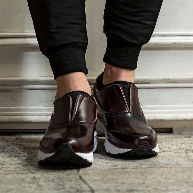 1PIU1UGUALE3 RELAX ウノピゥウノウグァーレトレ レザー スニーカー