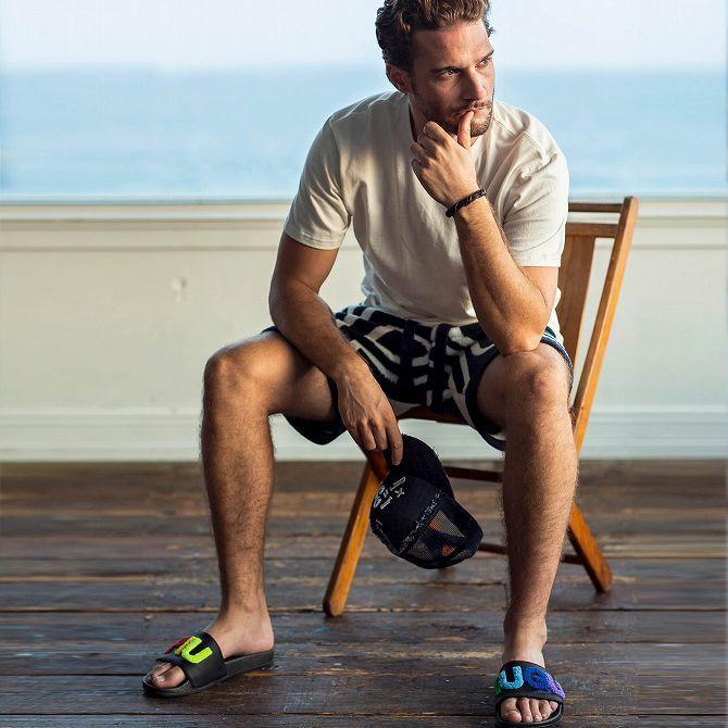 1PIU1UGUALE3 RELAX ウノピゥウノウグァーレトレ レインボーサガラ刺繍