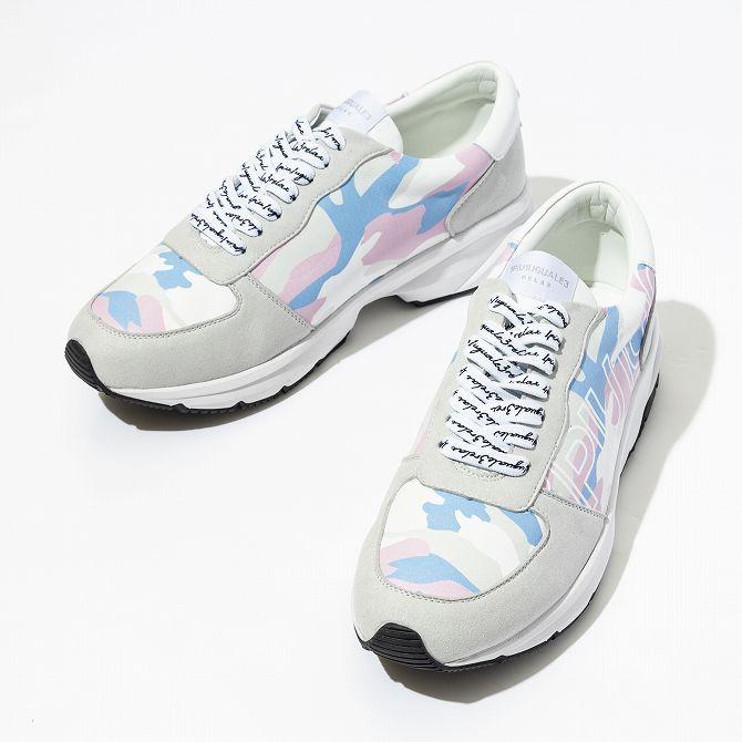 1PIU1UGUALE3 RELAX ウノピゥウノウグァーレトレ カモ柄ロゴスニーカー