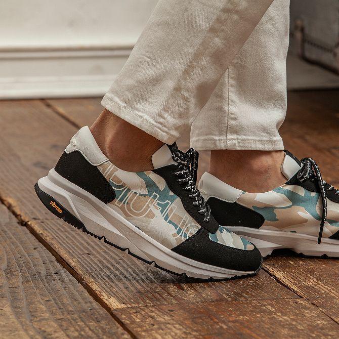 1PIU1UGUALE3 RELAX ウノピゥウノウグァーレトレ カモ柄ロゴスニーカー