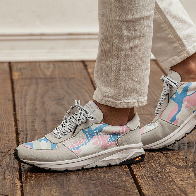 1PIU1UGUALE3 RELAX ウノピゥウノウグァーレトレ カモ柄ロゴスニーカー