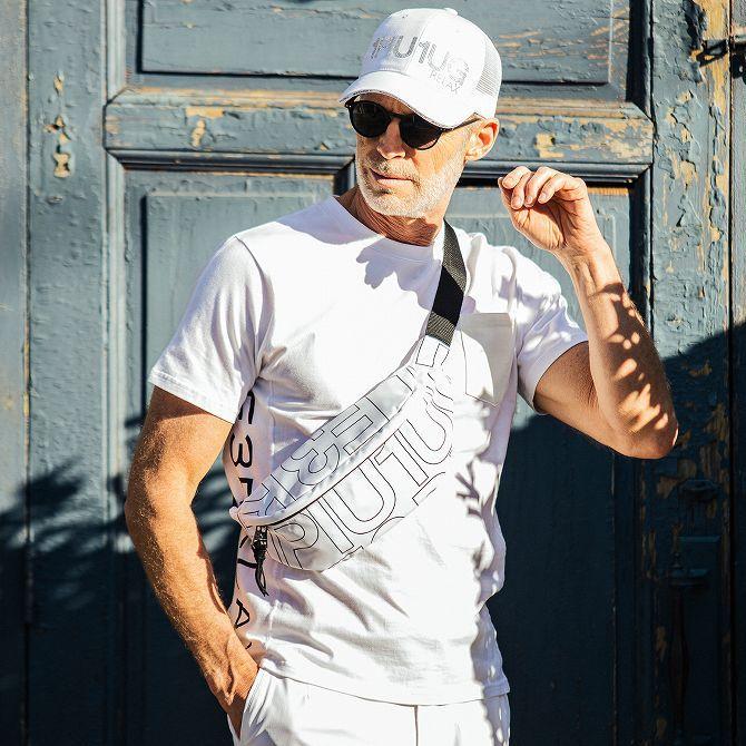 1piu1uguale3 ホワイトキャップ 刺繍ロゴ 1PIU1UGUALE3 RELAX ウノピゥウ 3ロゴ ラインストーン メッシュ