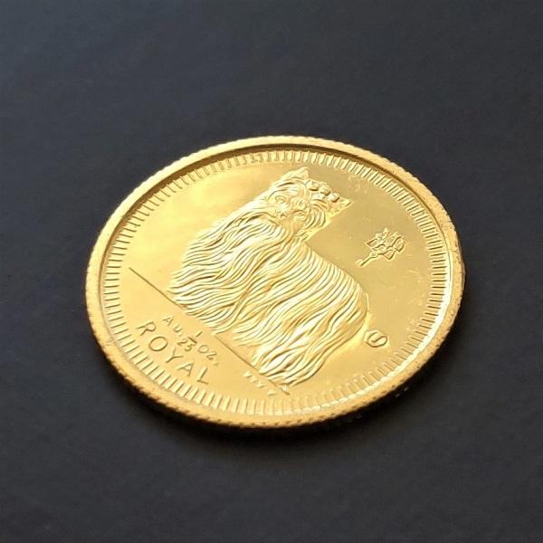 24金 ロイヤルドック金貨（犬） 1/25オンス 1997年製 テリア 英領