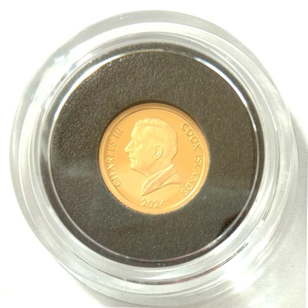24金 干支 ドラゴン金貨 龍（辰） 1/30オンス 2024年製 クック諸島