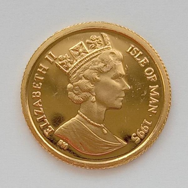 純金コイン キャット 金貨 1/25オンス 1995年製 マン島政府発行