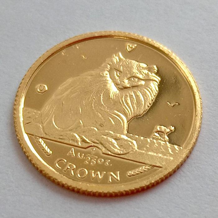 純金コイン キャット 金貨 1/25オンス 1995年製 マン島政府発行 純金