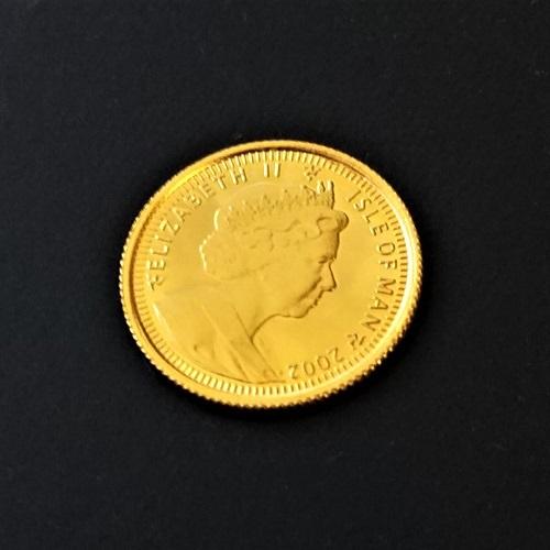 純金コイン キャット 金貨 1/25オンス 2002年製 マン島政府発行 24金 