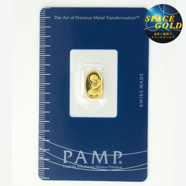 純金 コイン 金貨】24金 聖母マリア金貨 1g 楕円 パンプ社発行 スイス