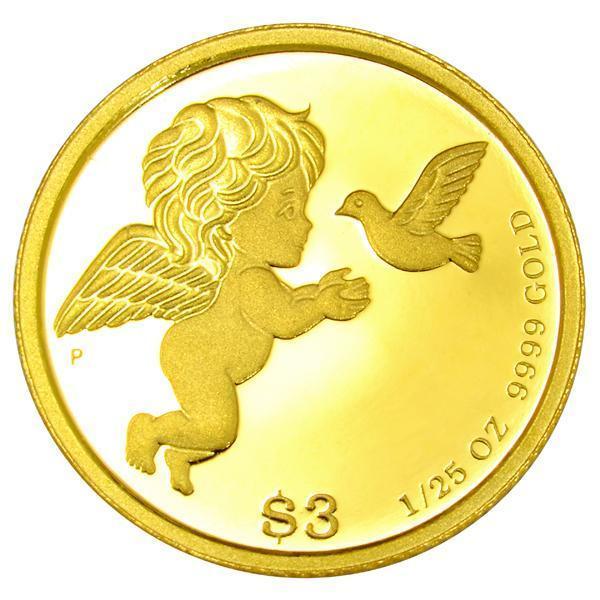 純金 ネックレス コイン 24金 ツバルエンジェル金貨 1/25オンス 純金 ネックレス コイン 24金 ツバルエンジェル金貨 1/25オンス