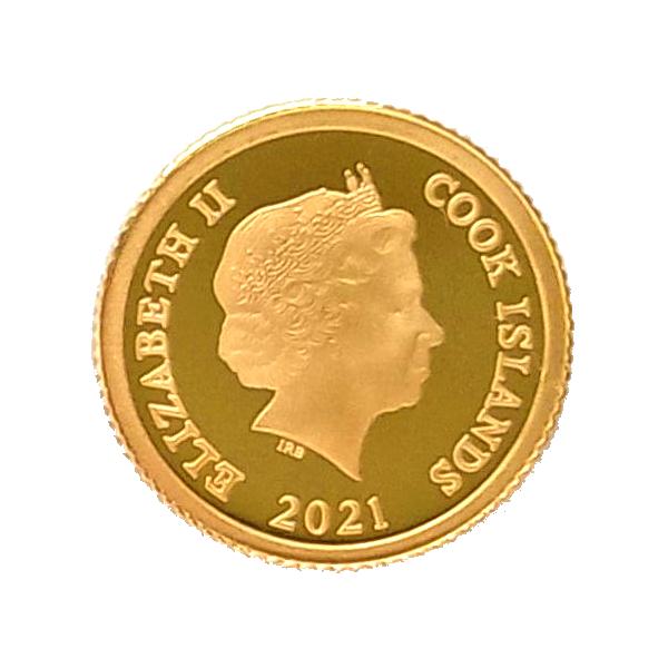 純金 コイン 24金 ラッセン イルカ金貨 1/30オンス 2021年製 純金 コイン 24金 ラッセン イルカ金貨 1/30オンス 2021年製