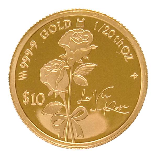 24金 ローズコイン 1/20オンス（大） 2023年製 クック諸島 クイーン