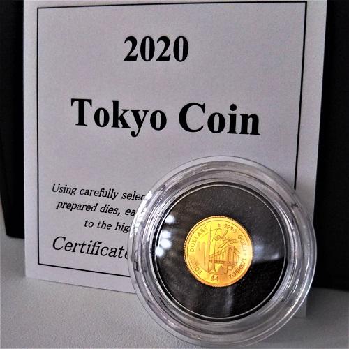 24金 2020年 東京コイン 1/30オンス 保証書・ボックス付き 金貨 K24