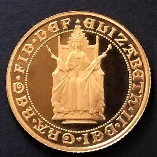 金コイン ハーフソブリン金貨 1/2sov 1989年 500周年記念 イギリス 