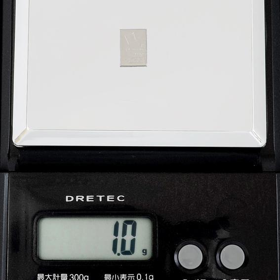 金・銀・プラチナ インゴット1g×3点セット！クリアケース入り 高純度
