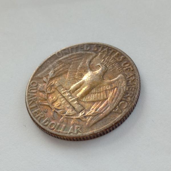 シルバーコイン アメリカ 25セント 銀貨 1/4 クォータードル 1963年