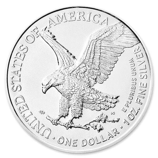 純銀コイン イーグル銀貨 1オンス 2022年製 クリアケース入り アメリカ 