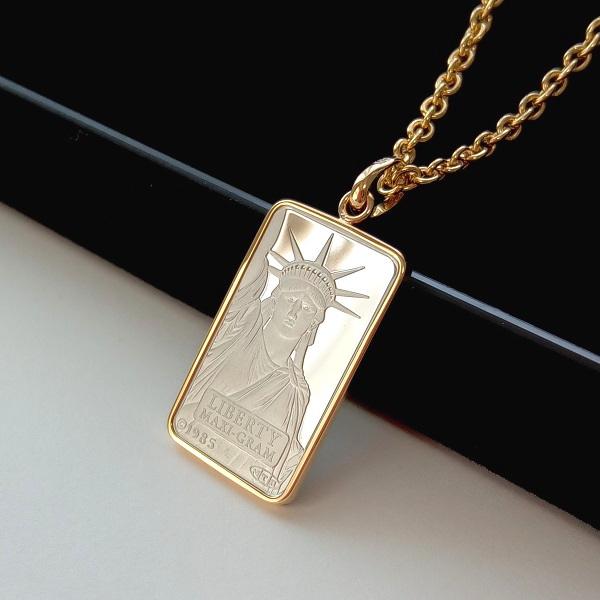 プラチナ製 自由の女神 ネックレス 5g リバティ 在庫限り] 純プラチナ 5g リバティ ペンダントトップ 自由の女神